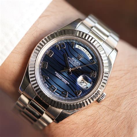rolex day date 41mm blue
